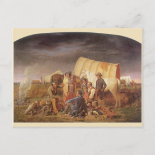 Cartão Postal Vintage American West, Advice on Prairie, Ranney