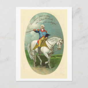Cartão Postal Vintage Americana George Washington