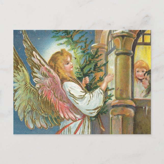 Cartão Postal Vintage Angel (Frente)