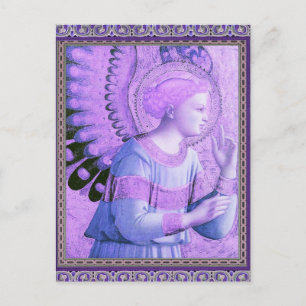 Cartão Postal Vintage Angel Trabalho de arte