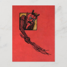 Cartão Postal Vintage Angry Krampus