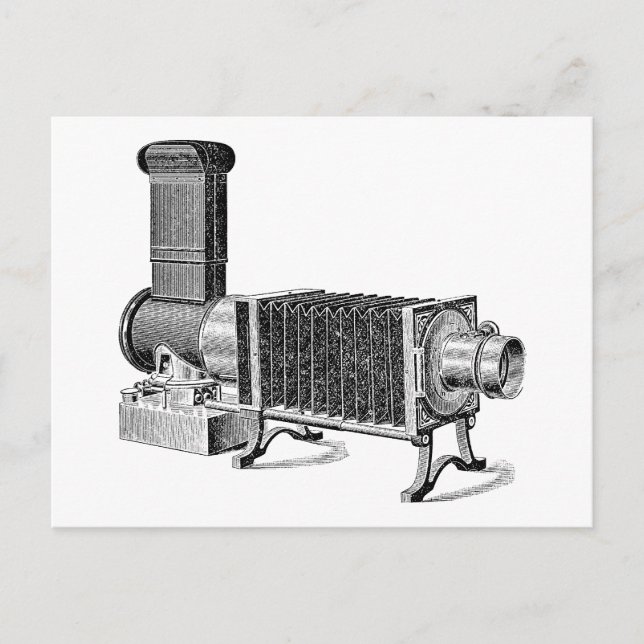 Cartão Postal Vintage Antique Camera (Frente)