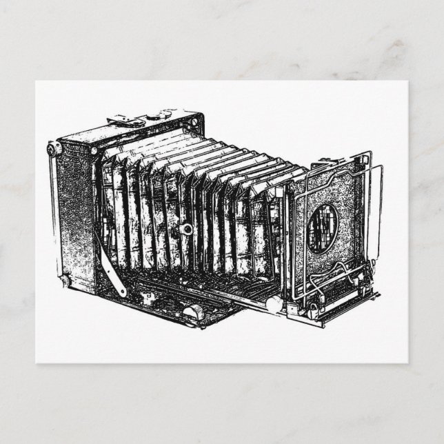 Cartão Postal Vintage Antique Camera (Frente)