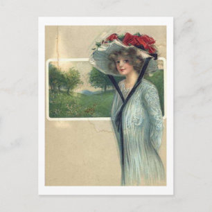 Cartão Postal Vintage Antique Fashions