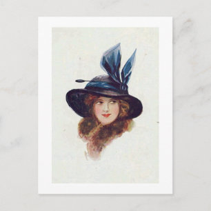 Cartão Postal Vintage Antique Flappers, Retratos de Mulheres,