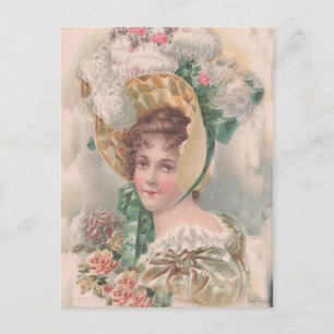 Cartão Postal Vintage Antique Flappers, Retratos de Mulheres,