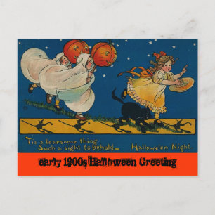 Cartão postal Vintage Antique Halloween