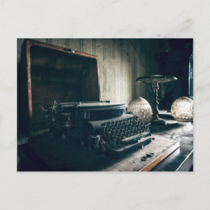 Cartão Postal Vintage Antique Typewrite