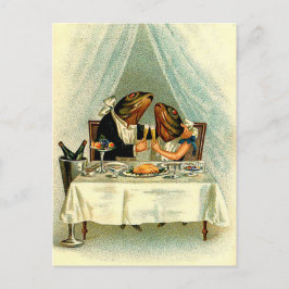 Cartão Postal Vintage April Fish Romance, April Fools Day