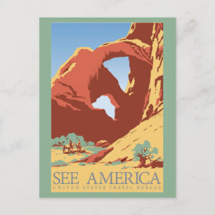 Cartão Postal Vintage Arches National Park Viagem