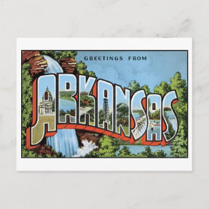Cartão postal Vintage Arkansas