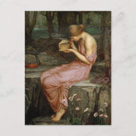Cartão Postal Vintage Art John William Waterhouse Psyche