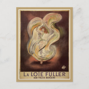 Cartão Postal Vintage art nouveau dança francesa
