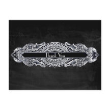 Vintage Art Nouveau Obrigado