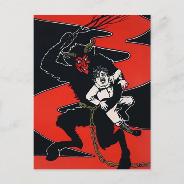 Cartão Postal Vintage Artsy Krampus (Frente)