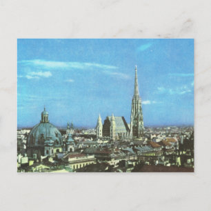 Cartão Postal Vintage Áustria Viena, catedral de St Stephen