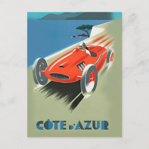 Cartão Postal Vintage Auto Racing