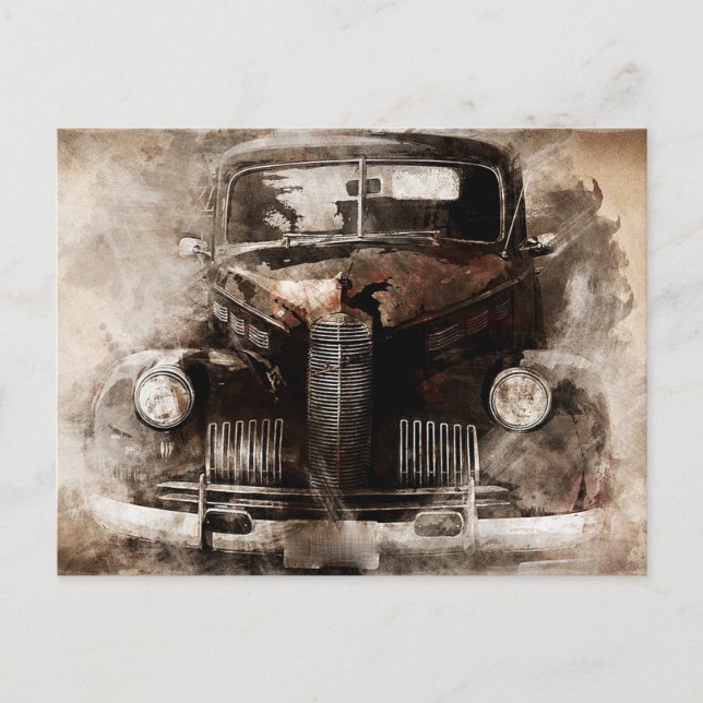 Cartão Postal Vintage Automobile (Frente)