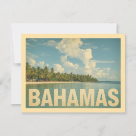 Cartão Postal Vintage Bahamas Viagem