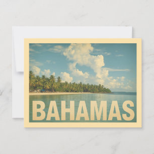 Cartão Postal Vintage Bahamas Viagem