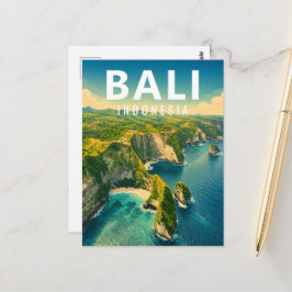 Cartão Postal Vintage Bali – Costa do Penhasco Kel