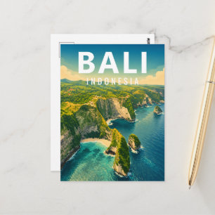 Cartão Postal Vintage Bali – Costa do Penhasco Kel