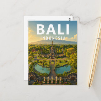 Cartão Postal Vintage Bali – Jardim Jagatnatha