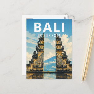 Cartão Postal Vintage Bali – Portão do Céu de Lemp