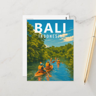 Cartão Postal Vintage Bali – Remo em Manguezais