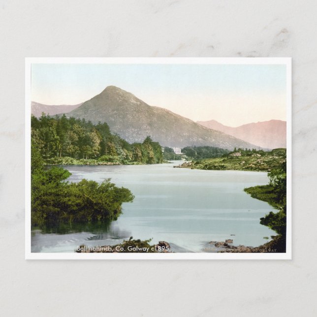 Cartão Postal Vintage Ballinahpolegadas Co. Galway Irlanda c1895 (Frente)