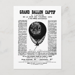 Cartão Postal Vintage Balloons