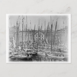 Cartão Postal Vintage Baltimore Skipjack Sailboat
