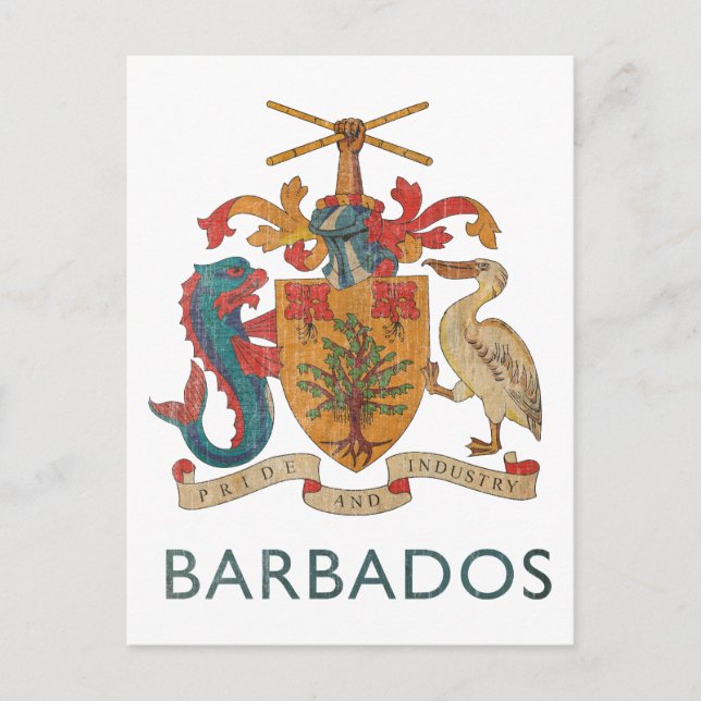 Cartão Postal Vintage Barbados (Frente)