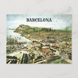 Cartão Postal Vintage Barcelona Espanha