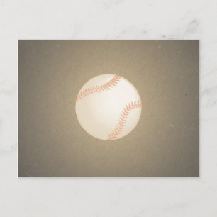 Cartão Postal Vintage Baseball Design. Sport Pattern