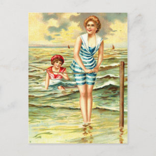 Cartão Postal Vintage Bathing Beauties