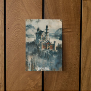 Cartão Postal Vintage Bavaria Neuschwanstein Castle Viagem