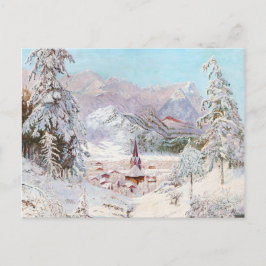 Cartão Postal Vintage Bavarian Winter Art