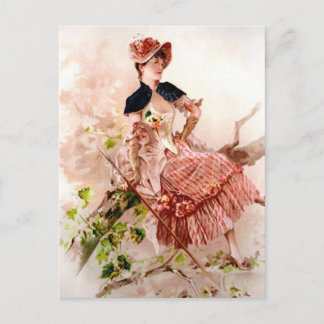 Cartão Postal Vintage Beauty