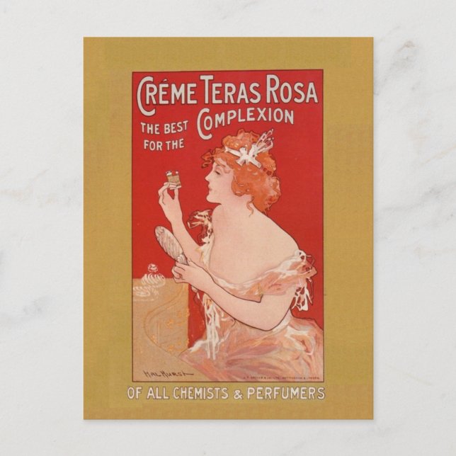 Cartão Postal Vintage Beauty Advertisement (Frente)