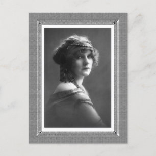 Cartão Postal Vintage Beauty - Gypsy - a preto e branco
