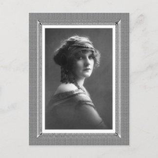 Cartão Postal Vintage Beauty - Gypsy - a preto e branco