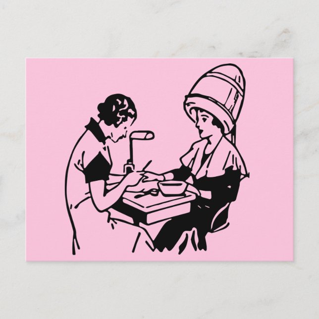 Cartão Postal Vintage Beauty Parlor de 1937 (Frente)