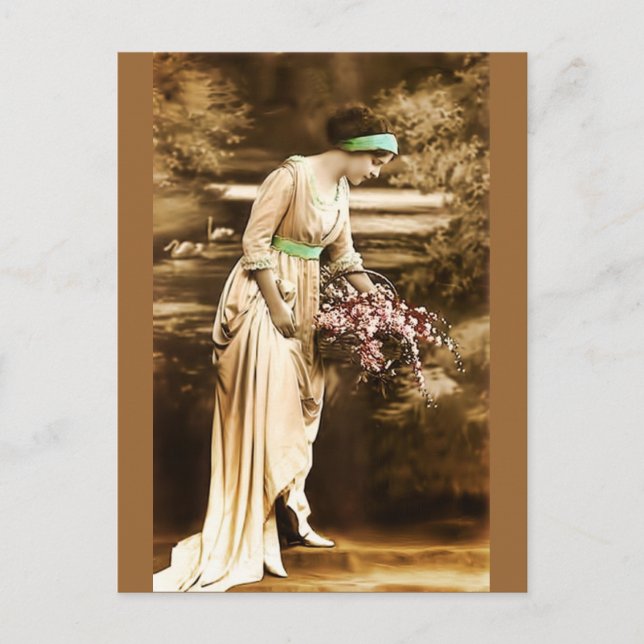 Cartão Postal Vintage Beauty VII (Frente)