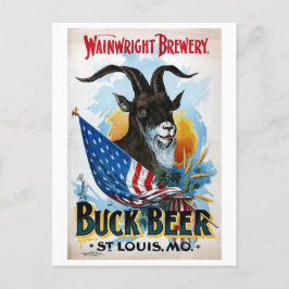 Cartão Postal Vintage Beer Poster