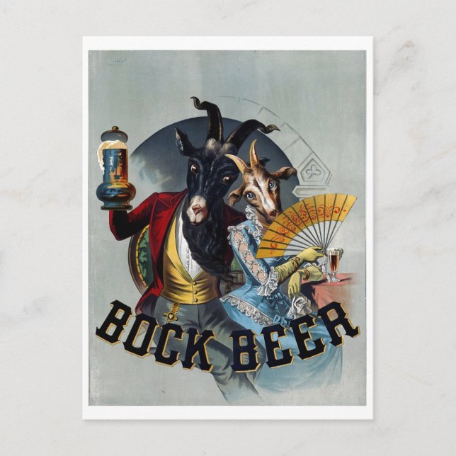 Cartão Postal Vintage Beer poster (Frente)