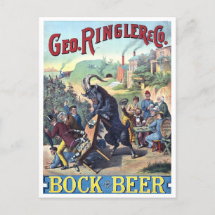 Cartão Postal Vintage Beer poster