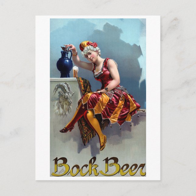 Cartão Postal Vintage Beer poster (Frente)