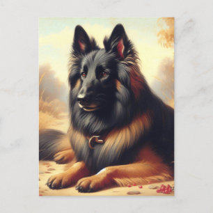 Cartão Postal Vintage Belga Tervuren Painting