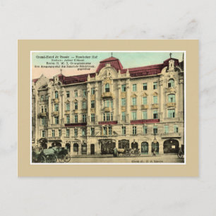 Cartão Postal Vintage Berlin Grand Hotel Russia, 1890